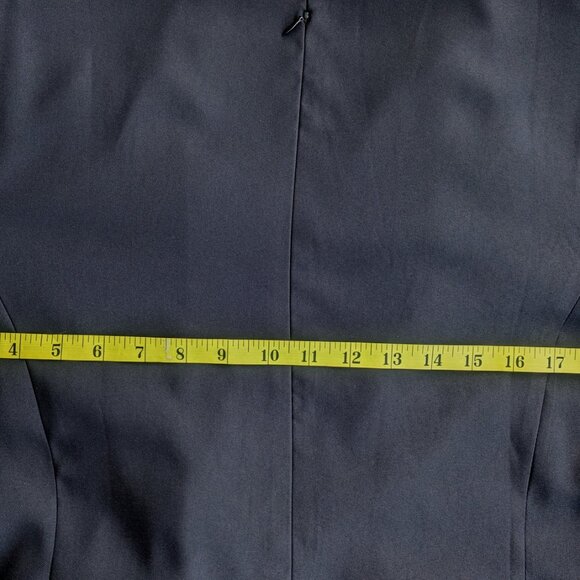 💜NWT Black Wrap Dress – Ruched, Asymmetrical Drape - Picture 9 of 11